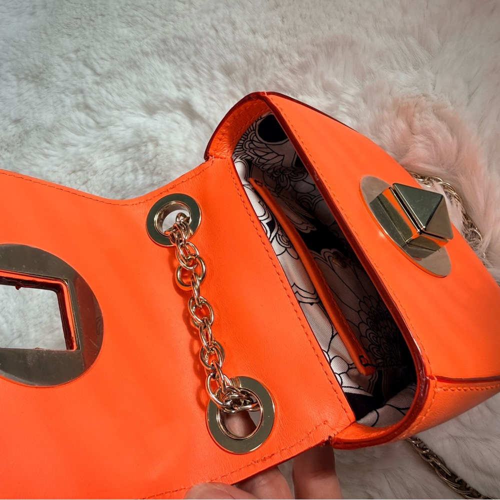🍑Kate Spade Peachy Keen Pastelcore Crossbody Gold Lock Mini Bag Purse🍑 - Picture 8 of 16